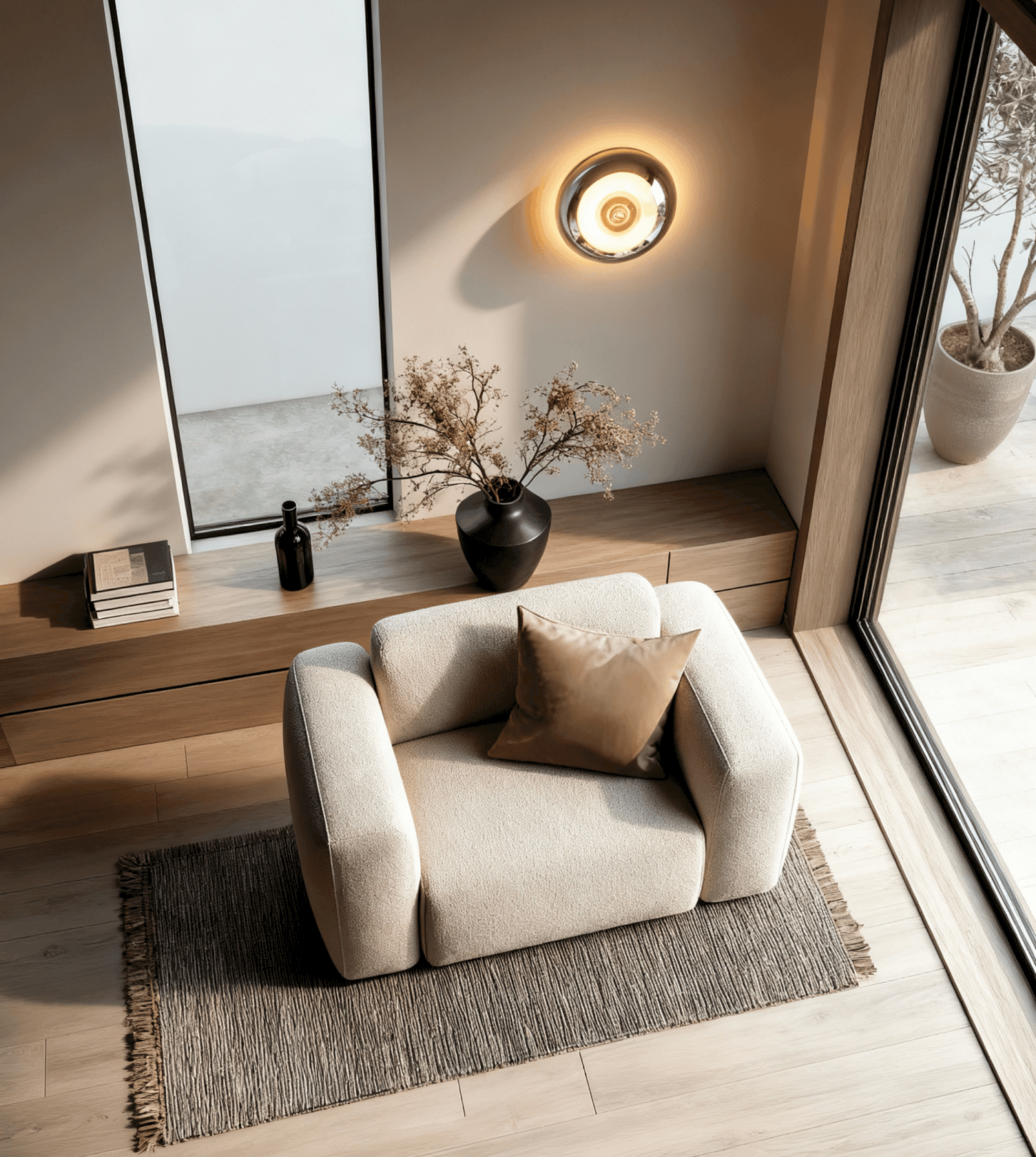 Stilvolle Eleganz im Pilzdesign – [als moderne Wandleuchte]