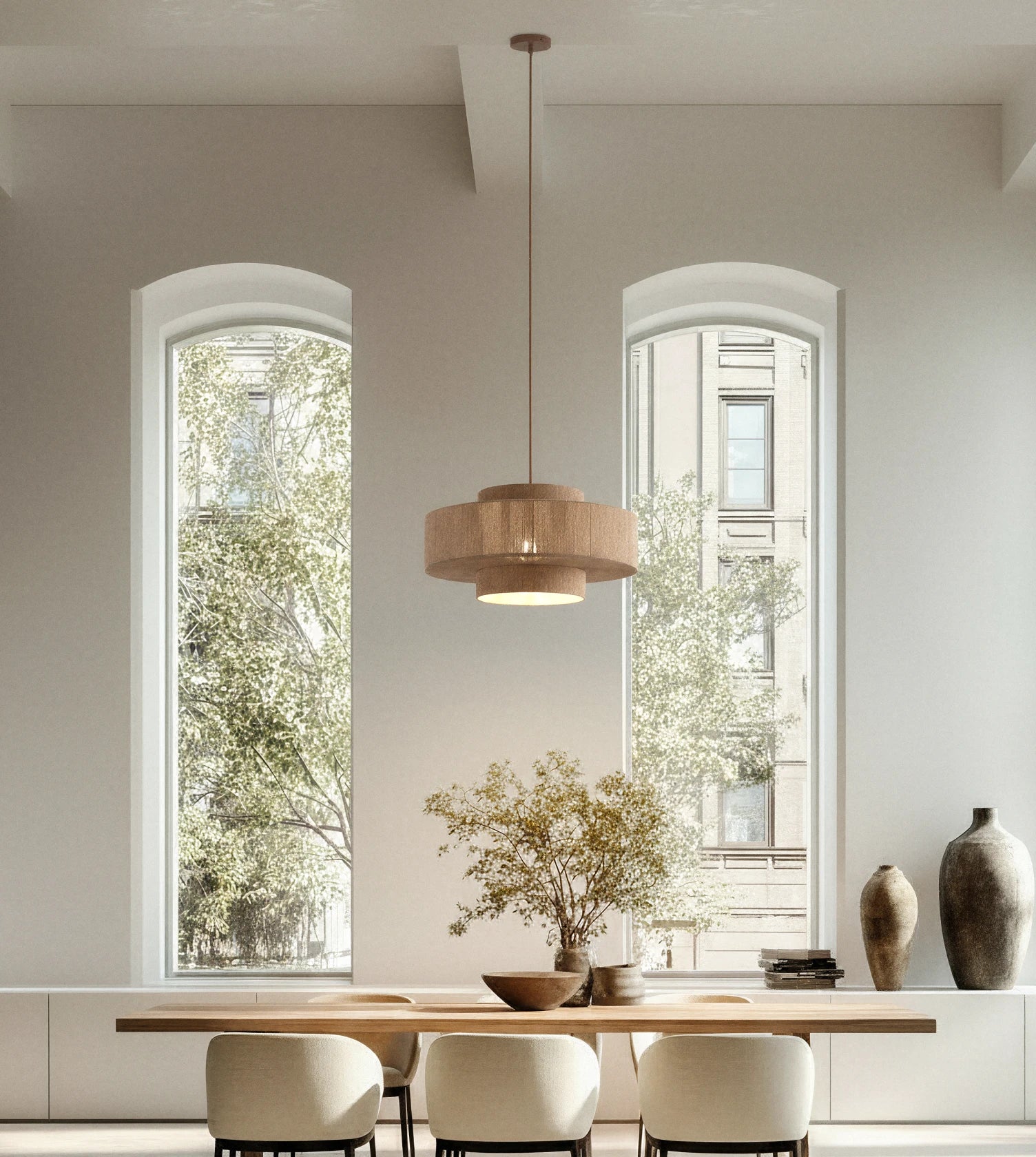 Natürliches Design trifft auf warme Lichtatmosphäre