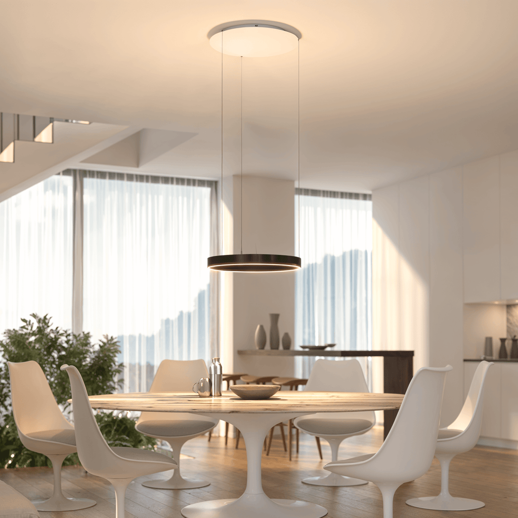 Led Runde Lampe Runde LED Pendelleuchte SOL | Hängeleuchte aus Metall
