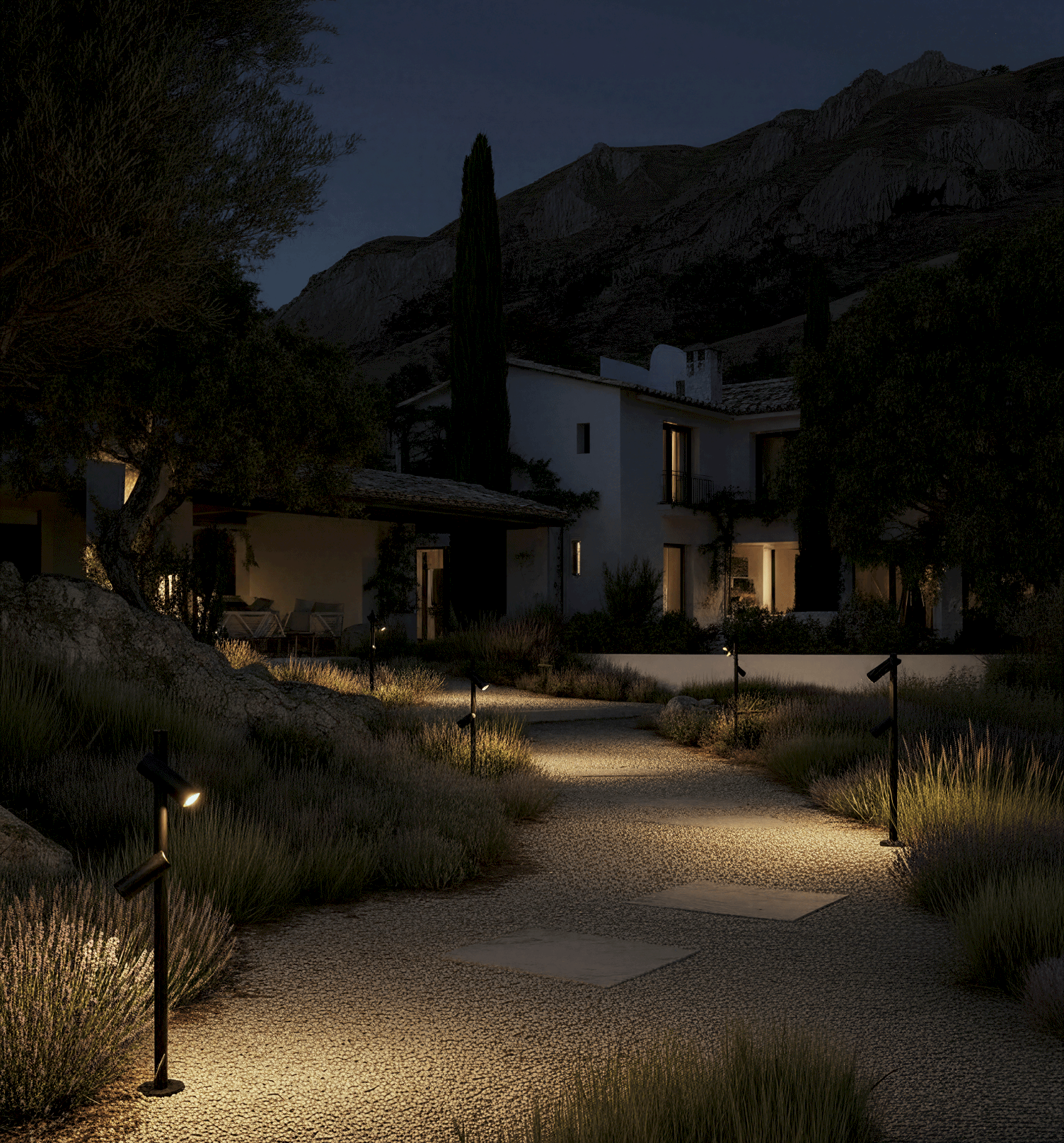 Zeitloses Design für moderne Außenarchitektur