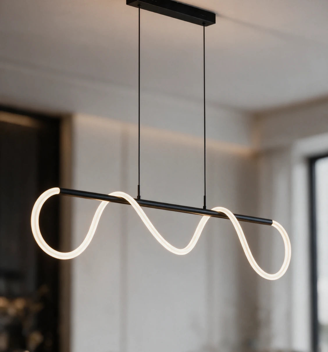 Licht als geschwungene Linie